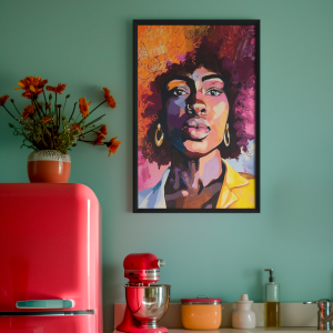 ai-created-mockup-of-a-vertical-art-print-placed-in-a-retro-style-kitchen-m39903